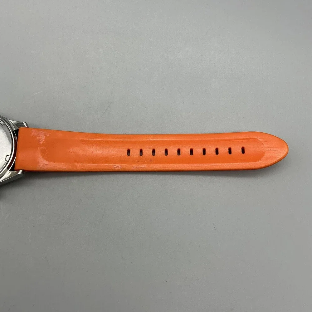Wenger Terragraph Dual-Time Alarm Model 72750 Watch 39mm Orange Chronograph